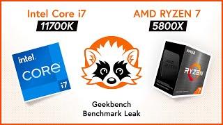 Intel Core i7 11700K vs. AMD Ryzen 7 5800X - Geekbench Benchmark Leak