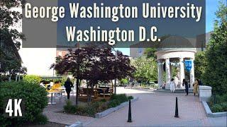 George Washington University, Washington D.C. | Evening Walk in Foggy Bottom | 4K | USA