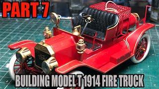 Building Model T 1914 fire truck, ICM model scale 1/24