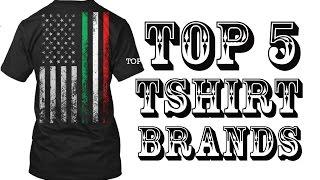 Top 5 Tshirt Brands - Make your own t shirts - Create your own shirt