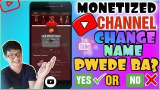 PWEDE BA MAG CHANGE NG YOUTUBE CHANNEL KUNG MONETIZED NA ( yes or no ) ano ang epekto sa channel