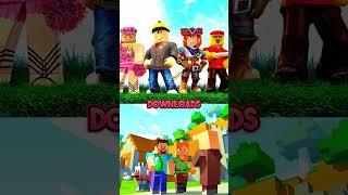 Roblox VS Minecraft #trend #viral #shorts