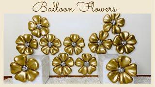 How to make Balloon Flower/DIY Flower Balloon/Balloon Distortion