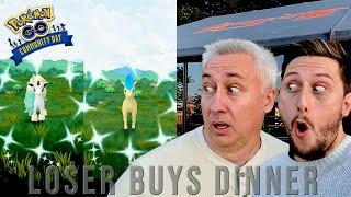 LOSER Buys Dinner CHALLENGE - SHINY Ponyta Community Day w/@PoGoMiloUK  | Pokemon GO