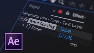 How to Adjust Word Spacing Using Expressions in After Effects