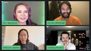 Vue.js Core Team Live Panel Discussion by Anthony Fu, Kia Ishii and Thorsten Lünborg