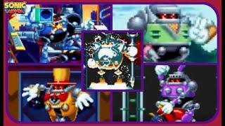 Sonic Mania - All Hard Boiled Heavy Boss Encounters - No Damage