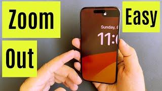 How to Zoom Out iPhone 15 Pro Max & 15 Pro, iPhone 15 - 3 Ways