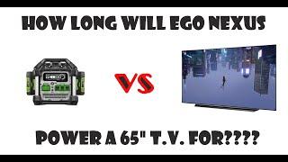 Ego nexus power station portable battery generator inverter run time