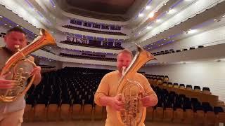 Egerländer Musikanten spielen Soundcheck im KKL Luzern 