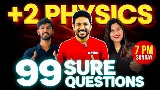 Plus Two Physics Christmas Exam | 99 Sure Questions  | Exam Winner +2