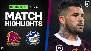 NRL 2024 | Broncos v Eels | Match Highlights