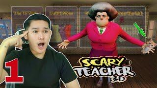 PART 1 | SCARY TEACHER 3D - (The Tv Villian, Outfit Woes, Pin Attact, Free the Cat)