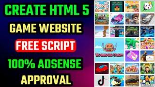 100% Google AdSense Approval Gaming PHP Script | How To Make html5 Gaming Website 2024