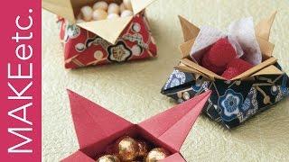 How to make Origami Sweet Treats Gift Boxes - Kids' craft idea for Mother's Day and more!