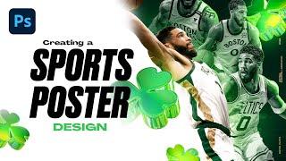 Creating a Sports Design Poster | Photoshop Tutorial - Let's Create EP6