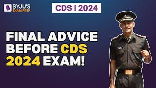 Final Advice Before CDS I 2024 Exam | CDS Preparation | CDS 2024 Exam