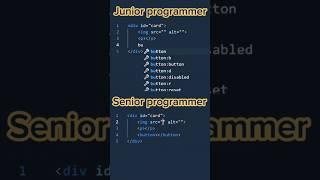 Junior Vs Senior Developer #programming #html #javascript #webdevelopment #html5 #webdesign  #css3