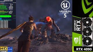 Unreal Engine 5 Valley Of The Ancient Demo 1440p | RTX 4090 | i9 13900K 6GHz