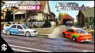 Forza Horizon 4 - THE FAST AND THE FURIOUS JESSE'S DEATH AND DRAG RACE SCENE RECREATED (FH4)