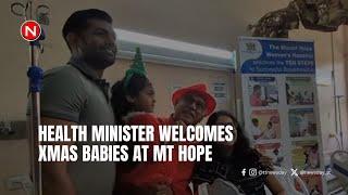 Health Minister welcomes Christmas babies at Mt Hope