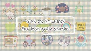 Gifs instagram stories | cute and colorful