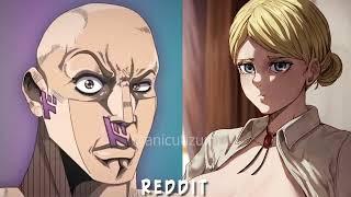 Anime VS Reddit - The Rock Reaction to Anime | Historia Reiss from Shingeki no kyojin #50