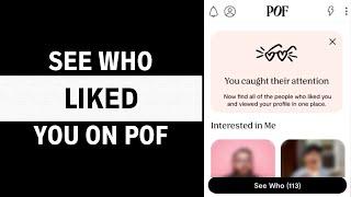 Plenty of Fish - How to See Who Liked You | POF Dating App