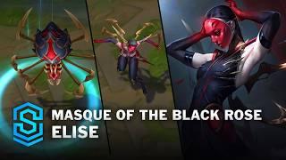 Masque of the Black Rose Elise Skin Spotlight - Pre-Release - PBE Preview - League of Legends