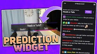 Sleek On Screen Twitch Prediction Widget