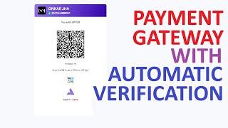 [ SOURCE CODE ] Custom UPI based payment gateway system | UPI QR Payment | auto verify | No Api