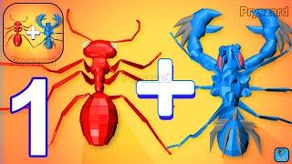 Merge Ant: Insect Fusion - Gameplay Walkthrough Part 1 Level 1-20 Ant Merge Battles (Android, iOS)