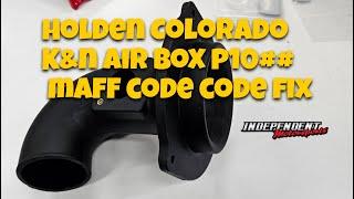 Colorado K&N Air box P100 P101 P102 Airflow Meter Error Codes.