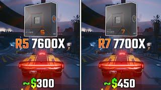 RYZEN 5 7600X vs RYZEN 7 7700X | Test in 6 Games