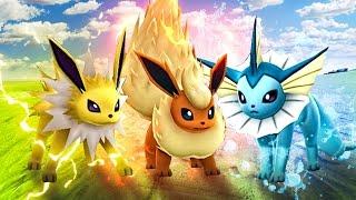 THE 3 EEVEE EVOLUTION TRIO! (Ark Pokemon)