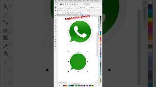 coreldraw WhatsApp logo | coreldraw mein WhatsApp logo