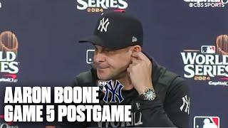 Aaron Boone says he's "heartbroken" following the Yankees' World Series loss | Press Conference