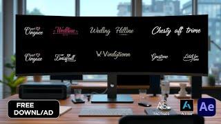 FREE Adobe After Effects Wedding Titles Animation Templates!