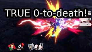 TRUE 0-to-death on Sephiroth! (Mii Brawler SSBU)