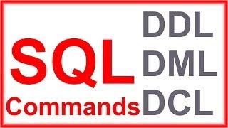 SQL Tutorial - Command Types: DDL DML DCL