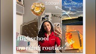 5AM High school morning routine *Senior year* 