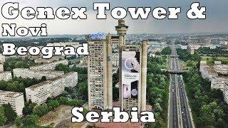 [DroneRAW] Genex Tower and communist architecture in Novi Beograd (Belgrade, Serbia)