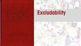 Economics Glossary: Excludabality