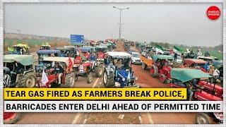Tractor parade: Clashes break out between farmers, Delhi police; lathicharge, tear gas used