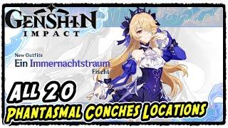 All 20 Phantasmal Conches Locations in Golden Apple Archipelago | Genshin Impact 2.8