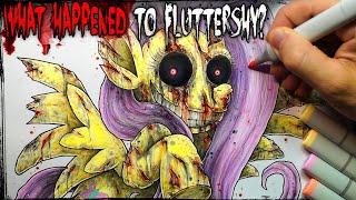 There's Something Wrong With Fluttershy... Creepypasta Story + Drawing (MLP Grimdark Speedpaint)