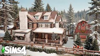 WINTER  FARMHOUSE - Realistic Build - ASMR | The Sims 4 - no cc.