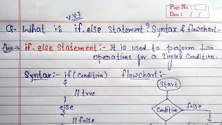 if else statement in c programming | if-else statement syntax, flowchart and example program in c