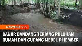 Banjir Bandang Disertai Lumpur Kembali Menerjang Sejumlah Desa di Jember | Liputan 6