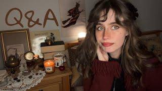 ASMR cozy get to know me Q&A ️ close clicky whisper 